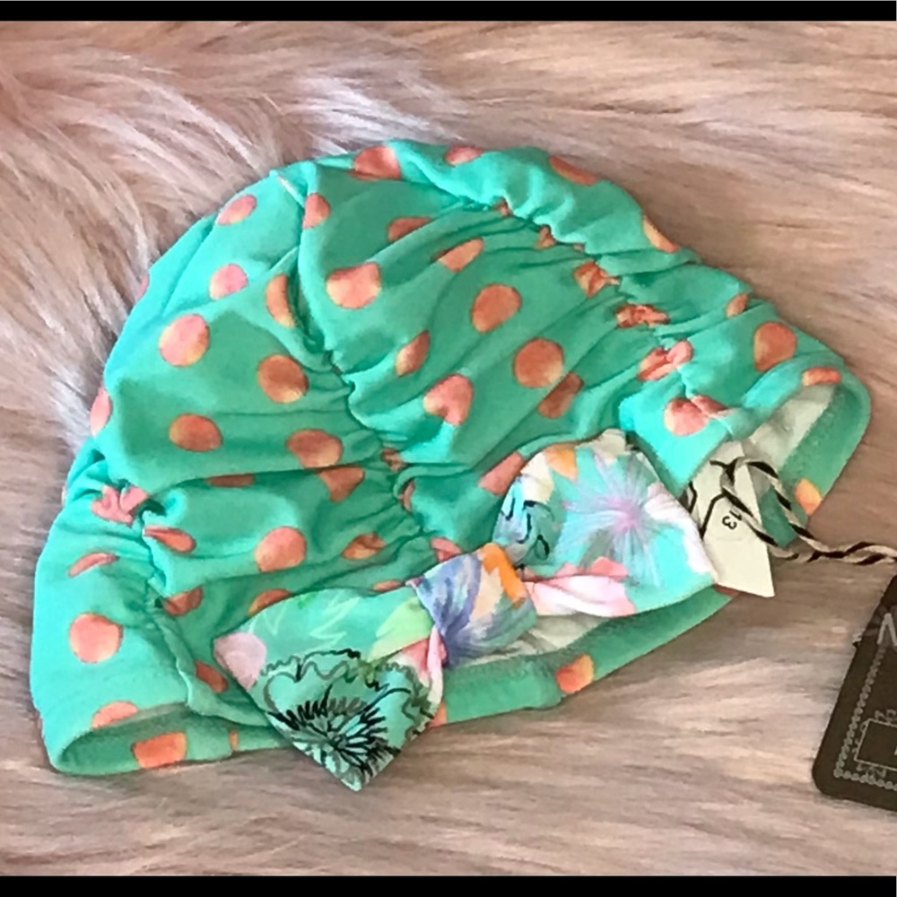 NWT Matilda Jane retro swim cap 12-18 mth